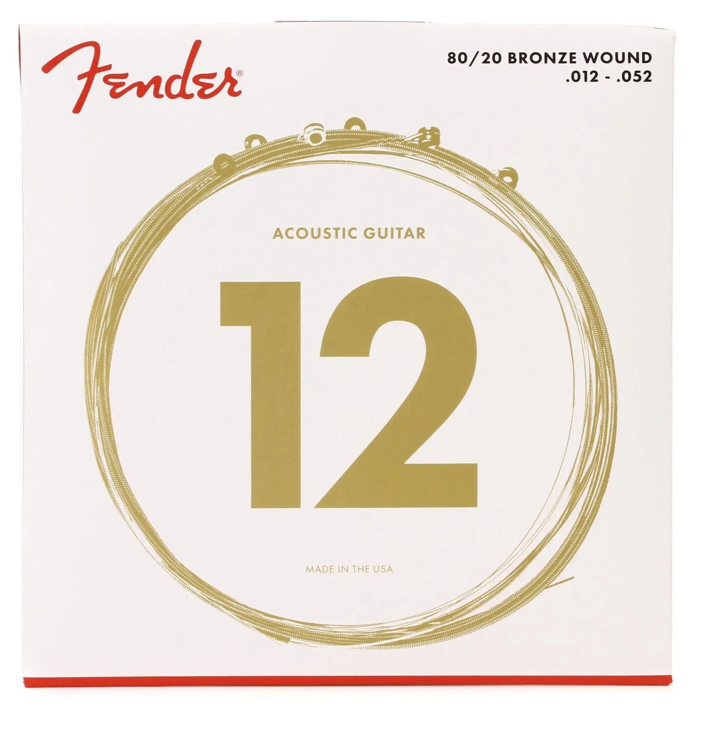 

Струны Fender 70L 80/20 бронзовые для акустической гитары — .012-.052 светлые