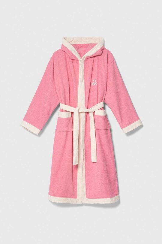 

United Colors of Benetton Детский хлопковый халат, розовый