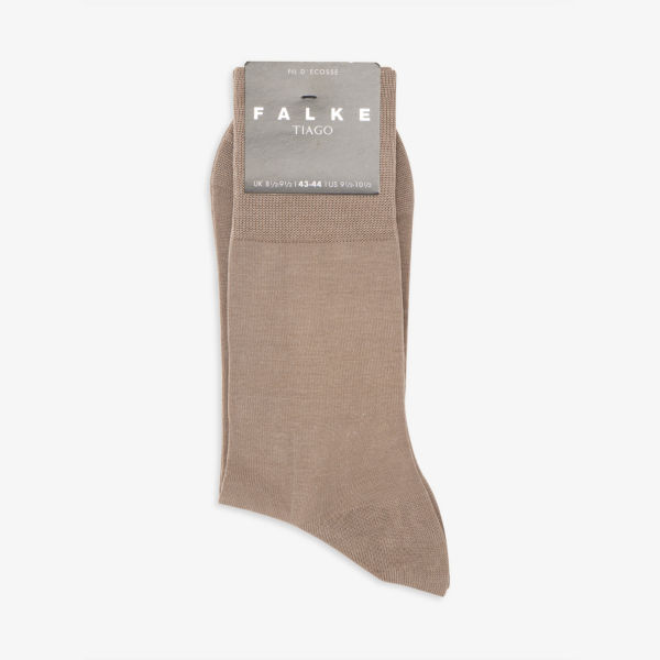 Носки из эластичного смесового органического хлопка с логотипом Falke, цвет vulcano