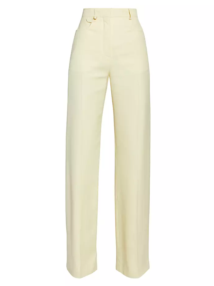 

Брюки Sauge из смесового хлопка Jacquemus, желтый