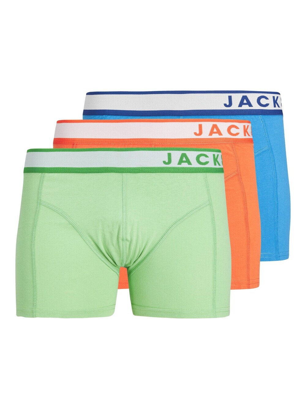 

Трусы боксеры JACK & JONES CLEVELAND, голубой/светло-зеленый/оранжевый