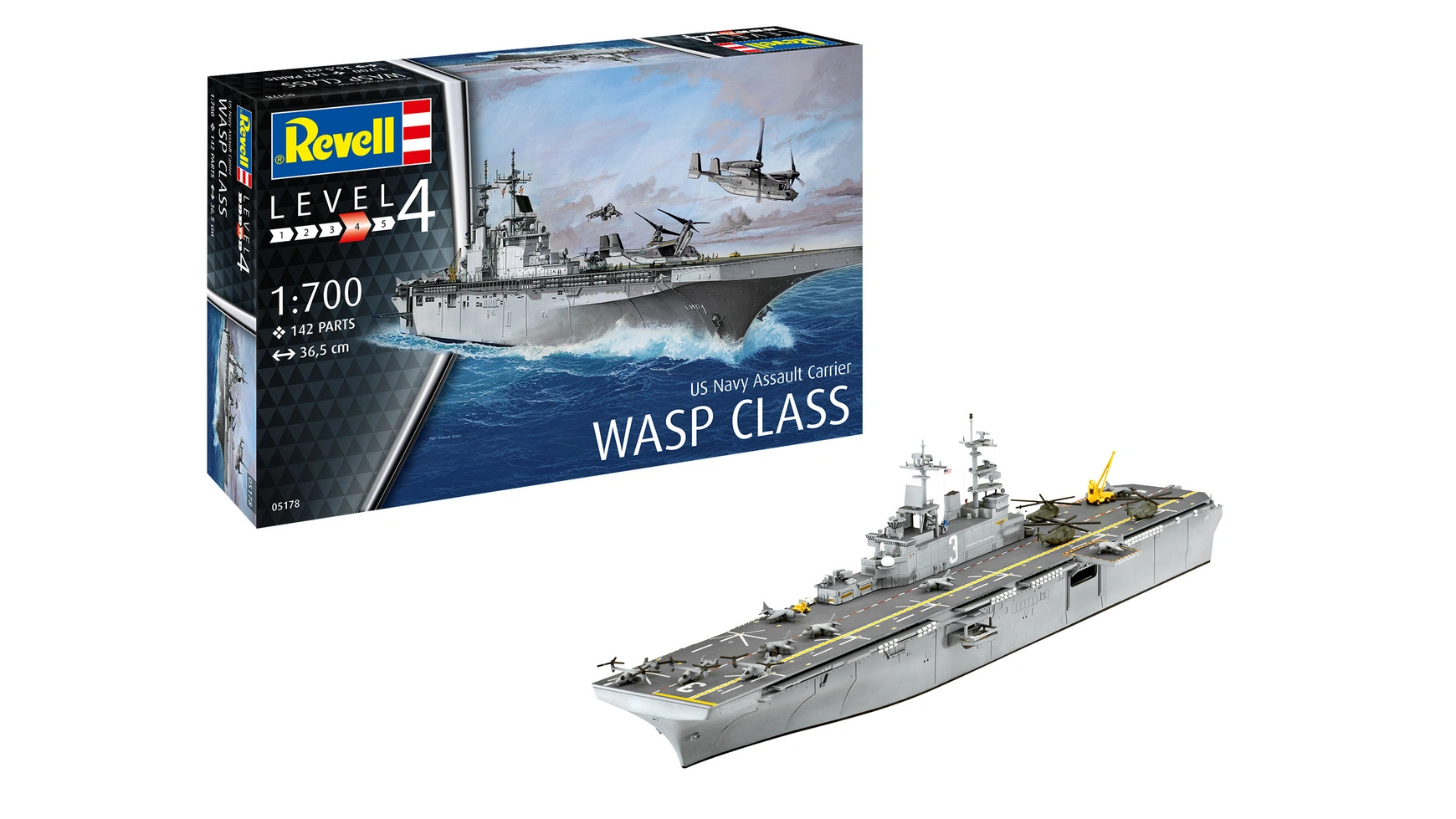 Revell Штурмовой авианосец USS WASP CLASS
