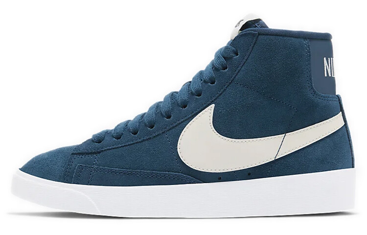 

Замшевые кроссовки Nike Blazer Mid Vintage, синий/белый