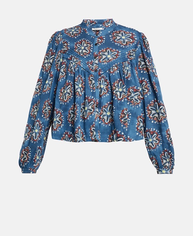 

Блузка-рубашка органик Scotch & Soda, темно-синий