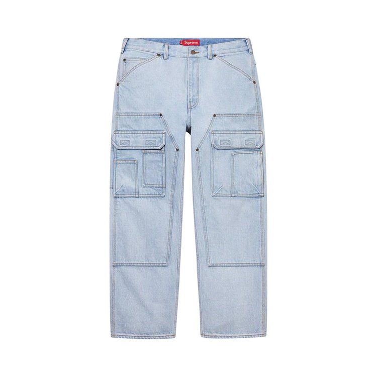 

Брюки Supreme Double Knee Denim Utility Pant, синий