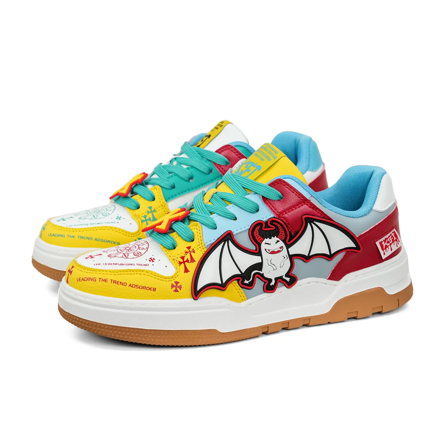 

Кроссовки Foot King/KFT Skateboarding Shoes Unisex Low-top, черный