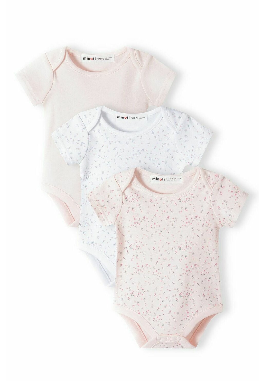 Боди 3 PACK MINOTI, цвет light pink white