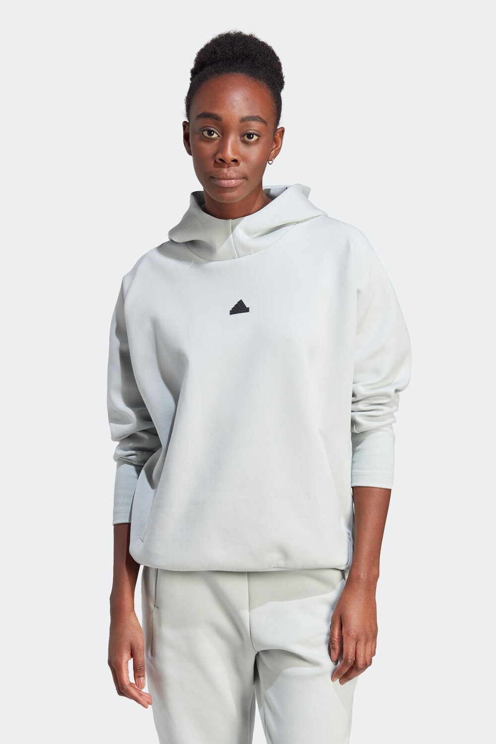 

Спортивный свитер с капюшоном adidas, серый