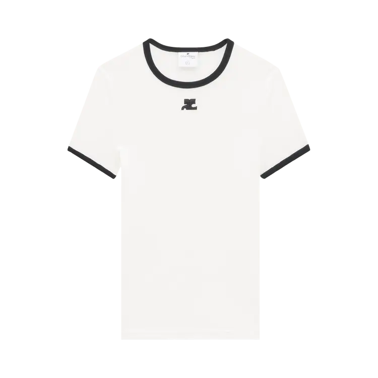 

Футболка Courrèges Reedition Contrast 'Heritage White/Black', белый