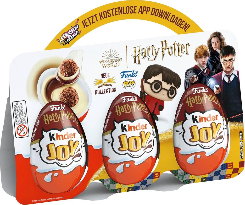 Kinder Joy Гарри Поттер — 16 х 3 Kinder Joys Ferrero – купить из-за границы  через сервис «CDEK.Shopping»