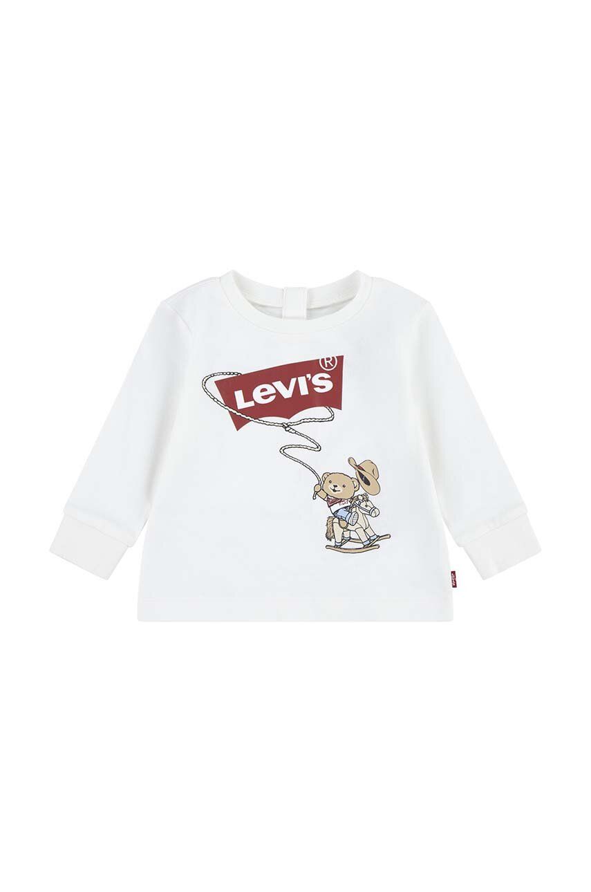 

Детская толстовка Levi's COWBOY LEVI BATWING TEE, бежевый