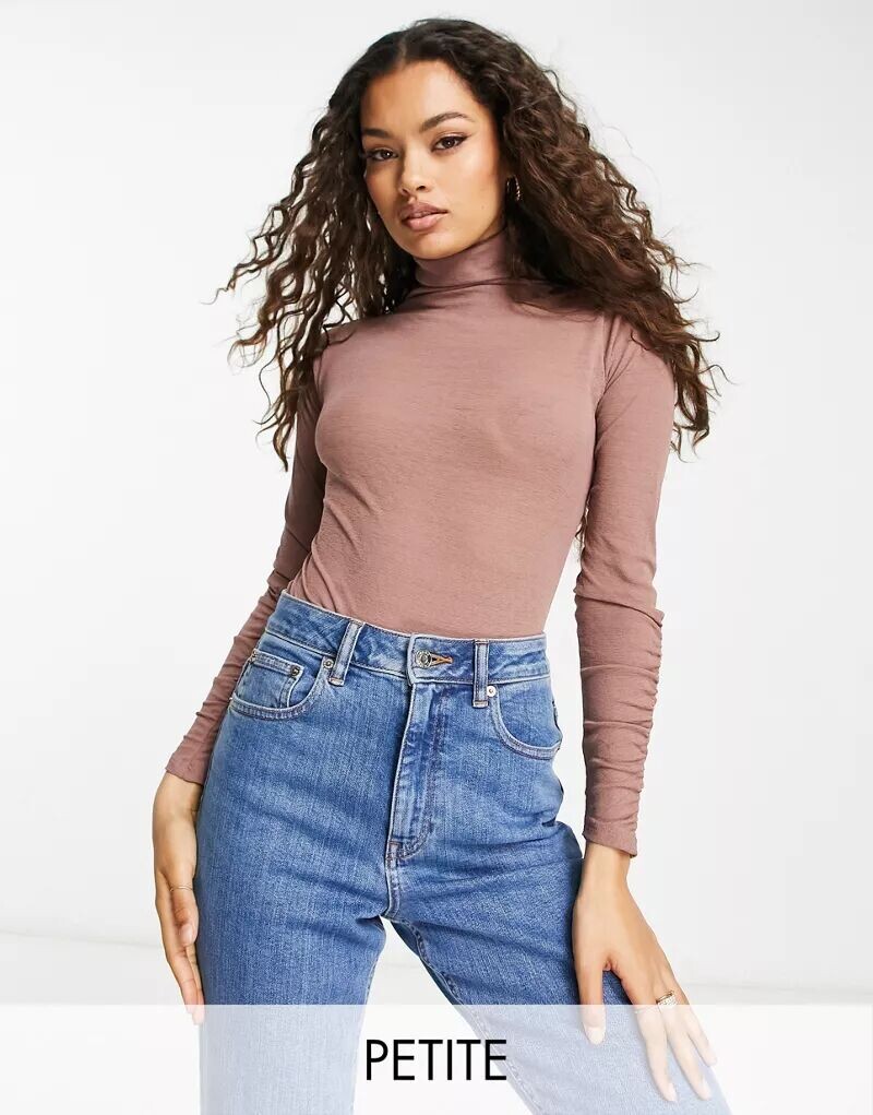 

Темно-синее боди из фактурной сетки Miss Selfridge