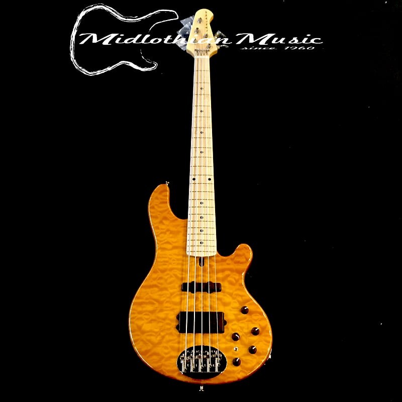 

Басс гитара Lakland 55-94 USA Deluxe - 5-String Electric Bass Guitar - Amber Gloss Finish