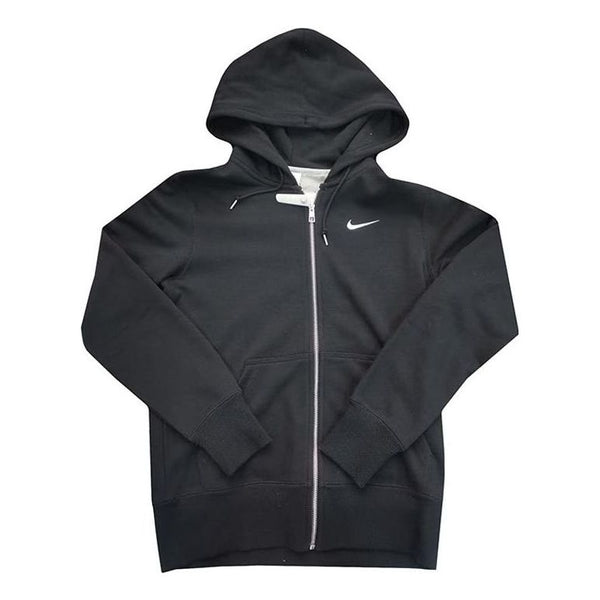 Толстовка Nike Classic Small Logo Full Zip Hoodie 'Black', черный