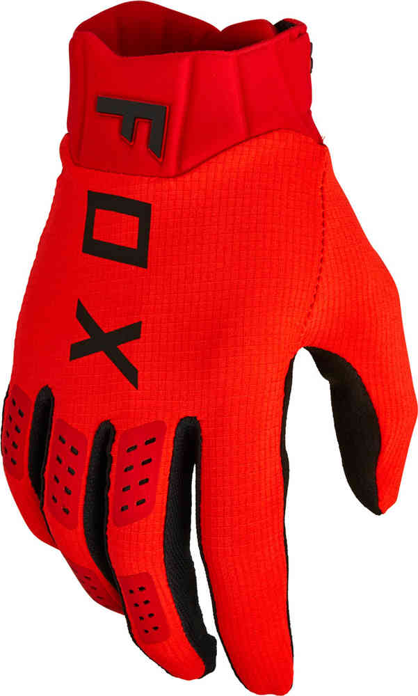 цена Перчатки Flexair для мотокросса FOX, красный/черный