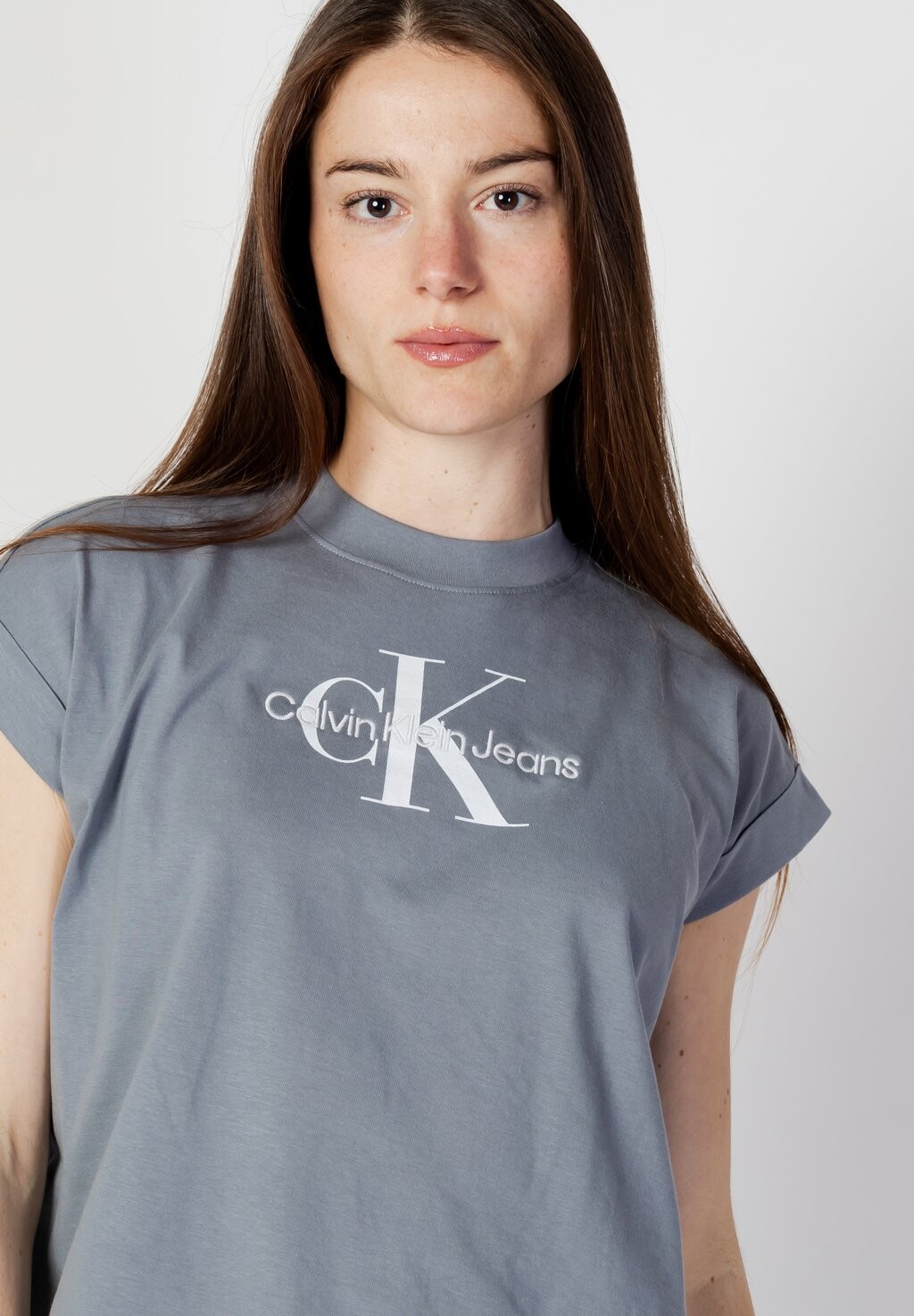 

Футболки с принтом ARCHIVAL MONOLOGO Calvin Klein, серый