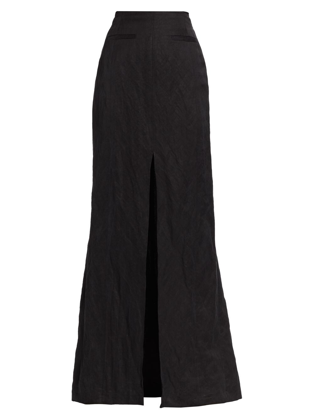 

Юбка макси из мятой ткани с разрезом спереди Jason Wu Collection, черный