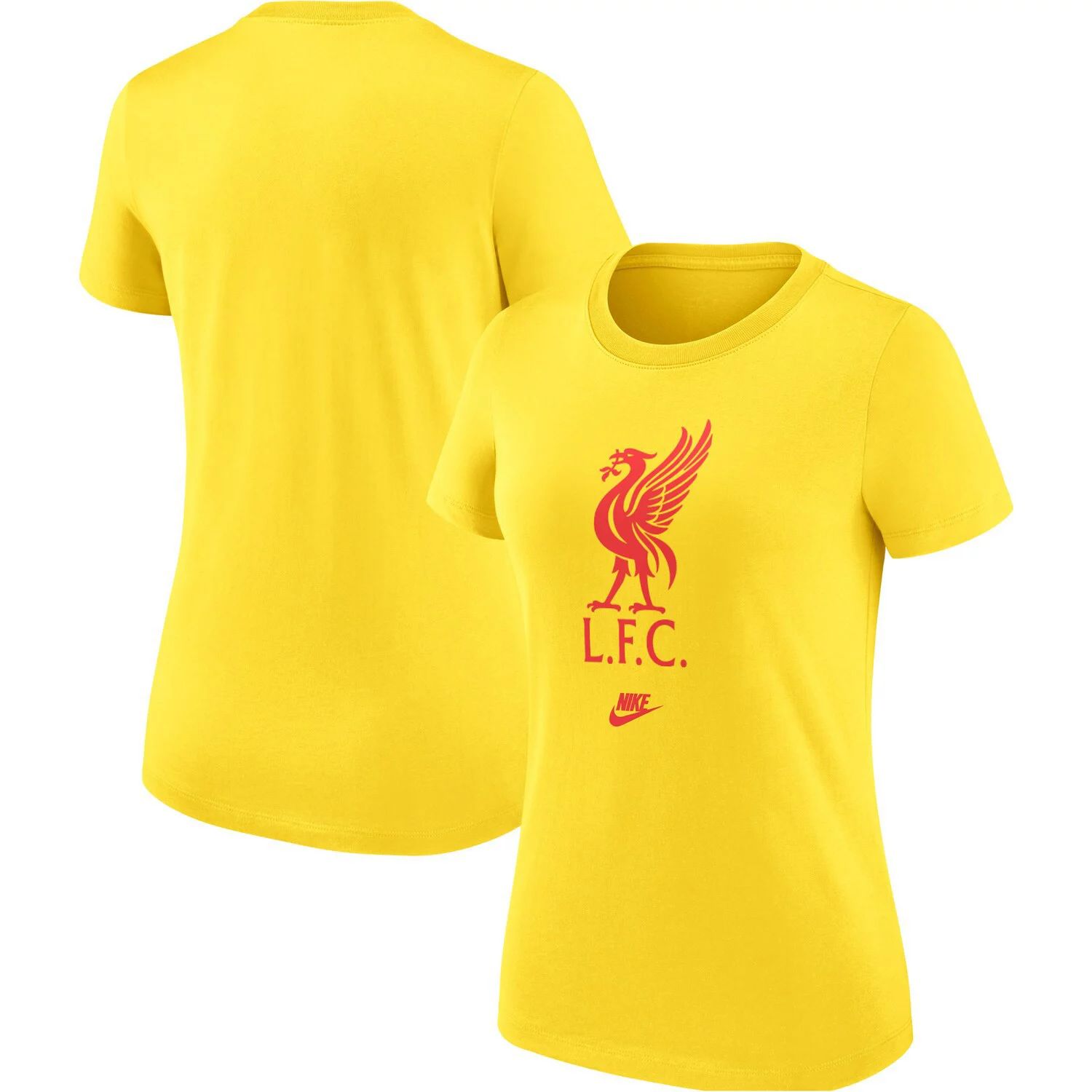 цена Женская желтая футболка Nike Liverpool Crest Nike