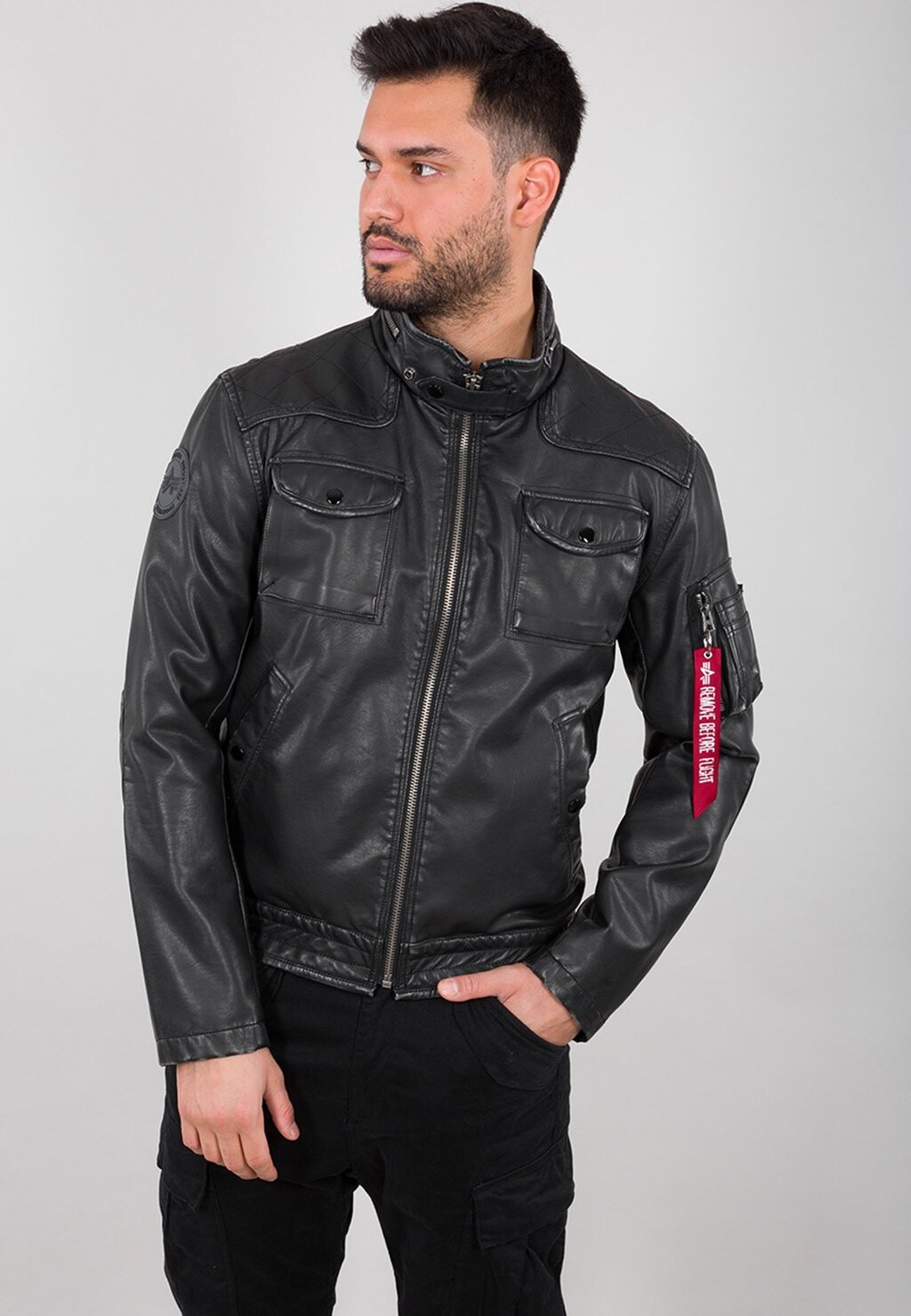 

Куртка из искусственной кожи AIR RACER Alpha Industries, цвет black