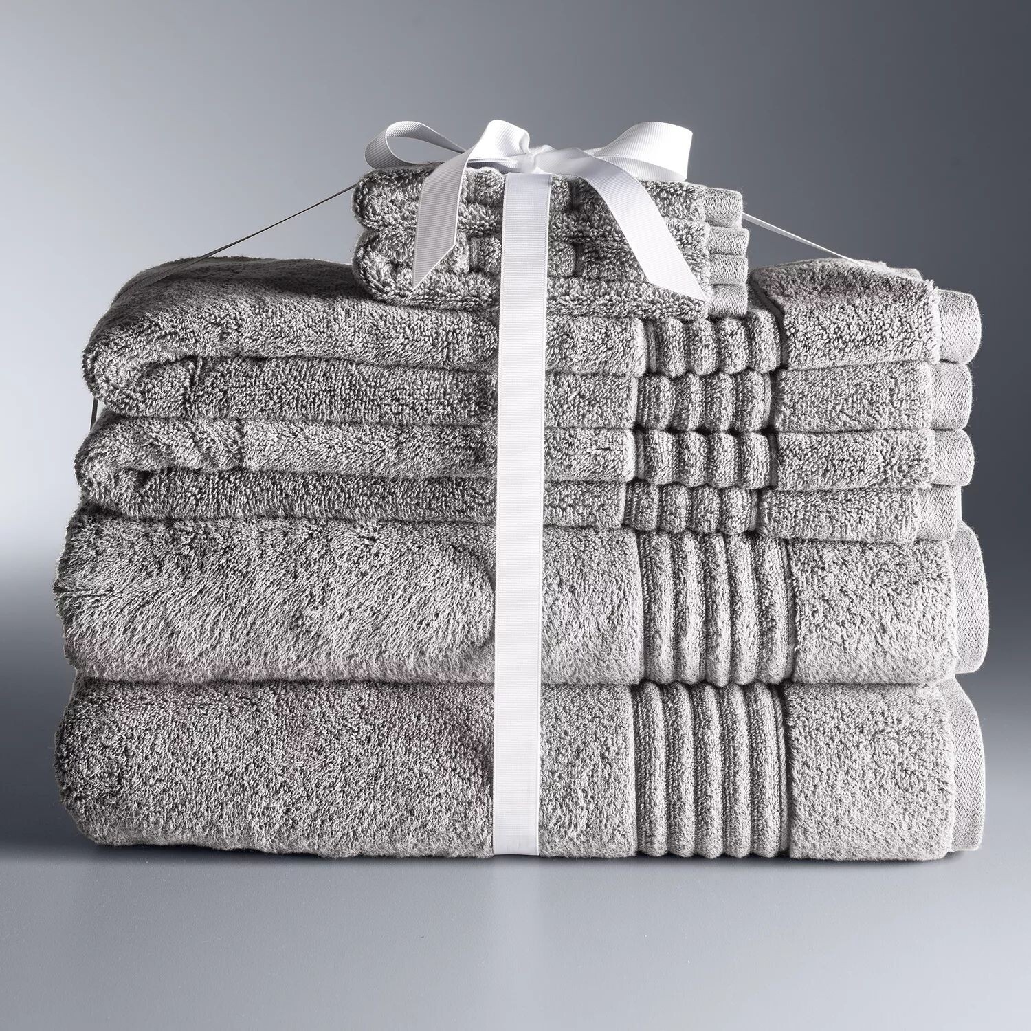 

Simply Vera Набор банных полотенец Vera Wang Signature из 6 предметов, серый