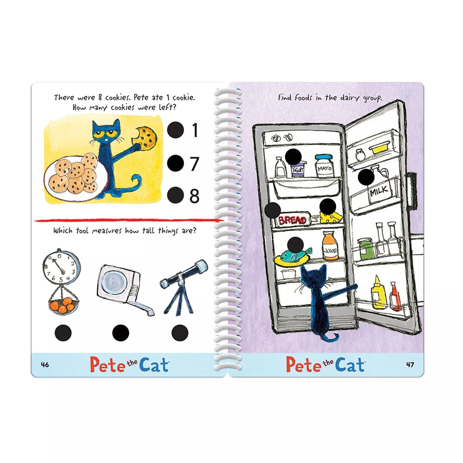 Educational Insights Hot Dots Jr. Кот Пит, детский сад, уровень 2, тетрадь и набор говорящих ручек Educational Insights