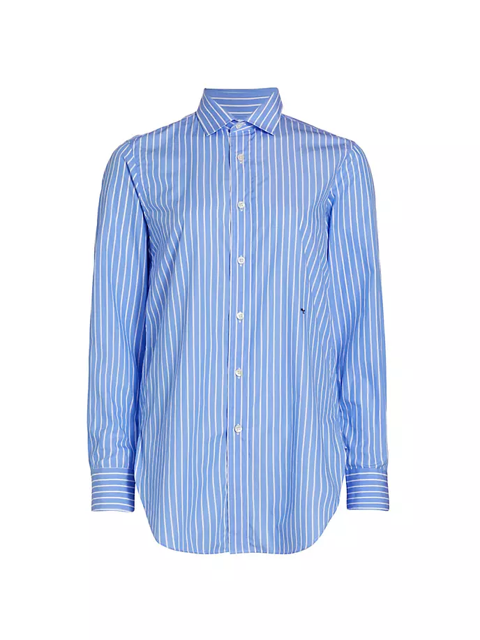 

Классическая рубашка в полоску Hommegirls, цвет blue white stripe