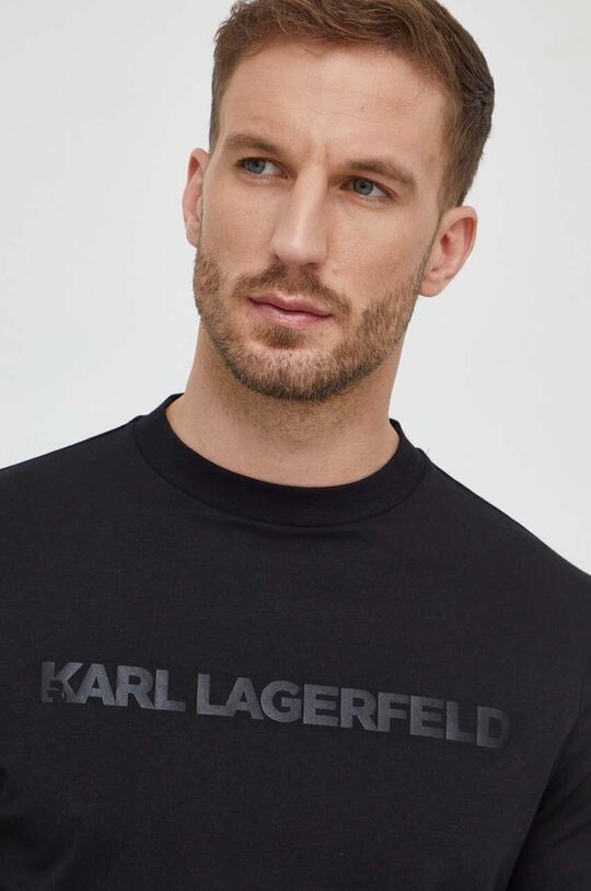 

Хлопок с длинным рукавом Karl Lagerfeld, черный