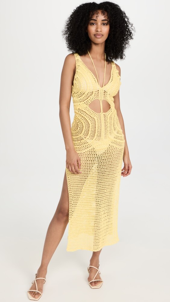 

Платье Elexiay Bolanle Crochet, желтый