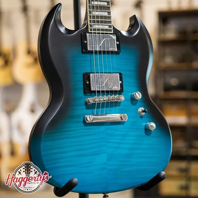 

Электрогитара Epiphone SG Prophecy - Blue Tiger Aged Gloss