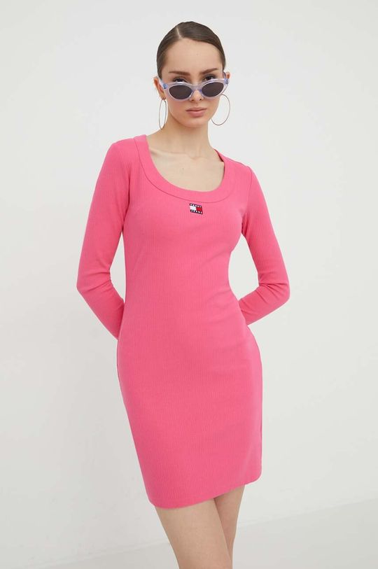 Платье Tommy Jeans, розовый