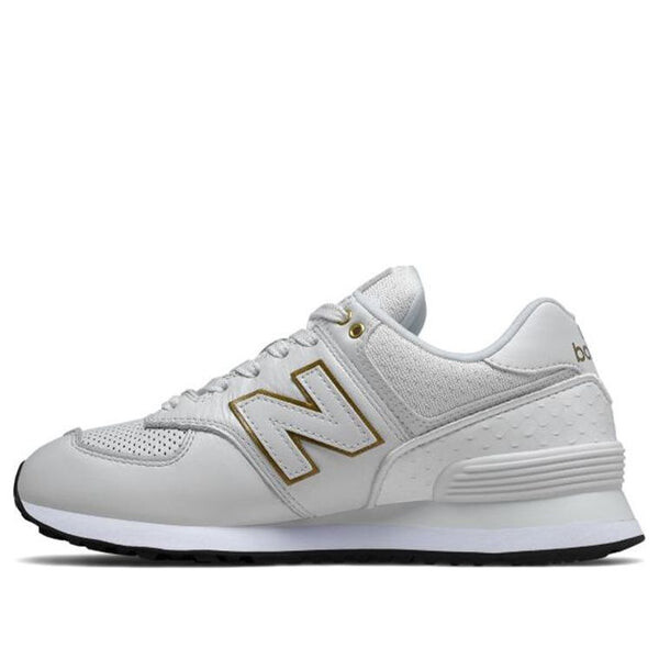 

Кроссовки классические беговые 574 кожа New Balance, белый