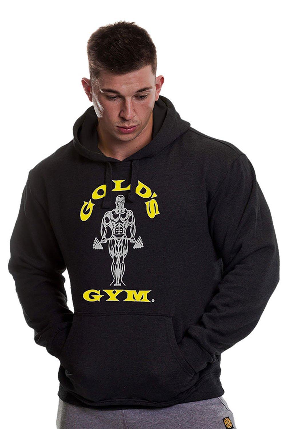 Пуловер с принтом Muscle Joe, худи Gold's Gym, черный