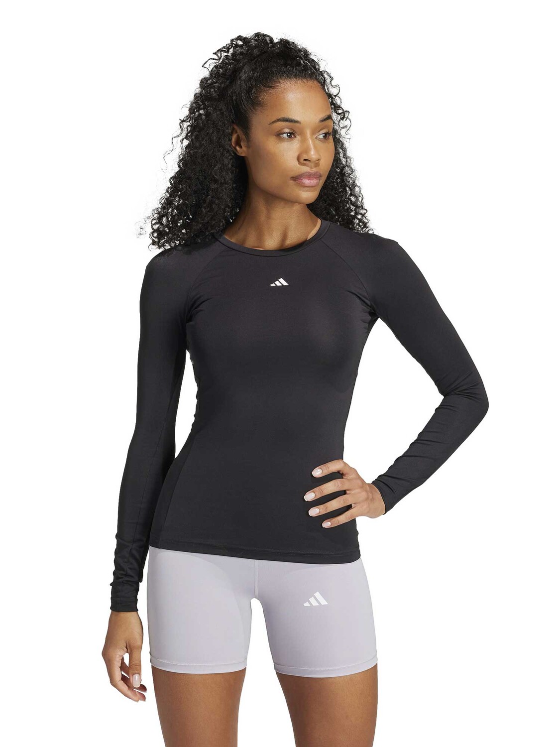 

Блуза Adidas Performance Techfit Long Sleeve Training Long-Sleeve Top, черный