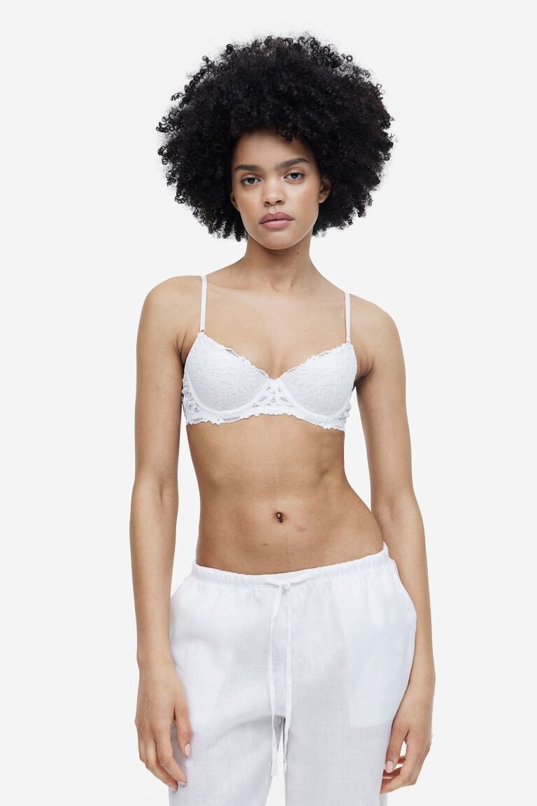 

Кружевной бюстгальтер пуш-ап H&M