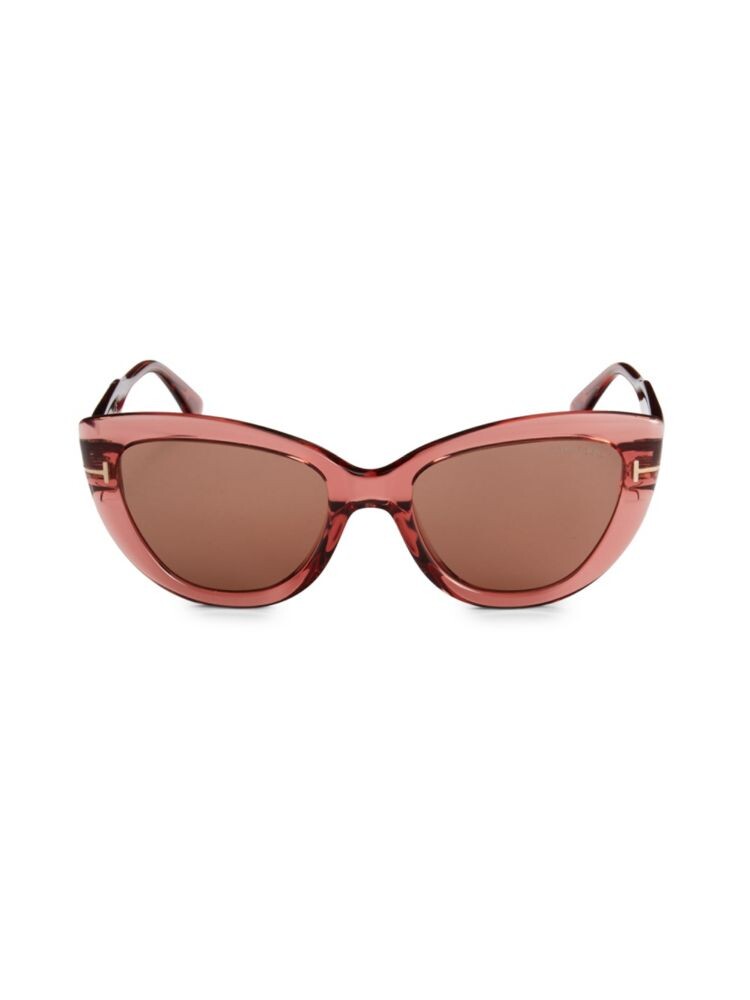 

Солнцезащитные очки «кошачий глаз» 55 мм Tom Ford, цвет Orange Brown