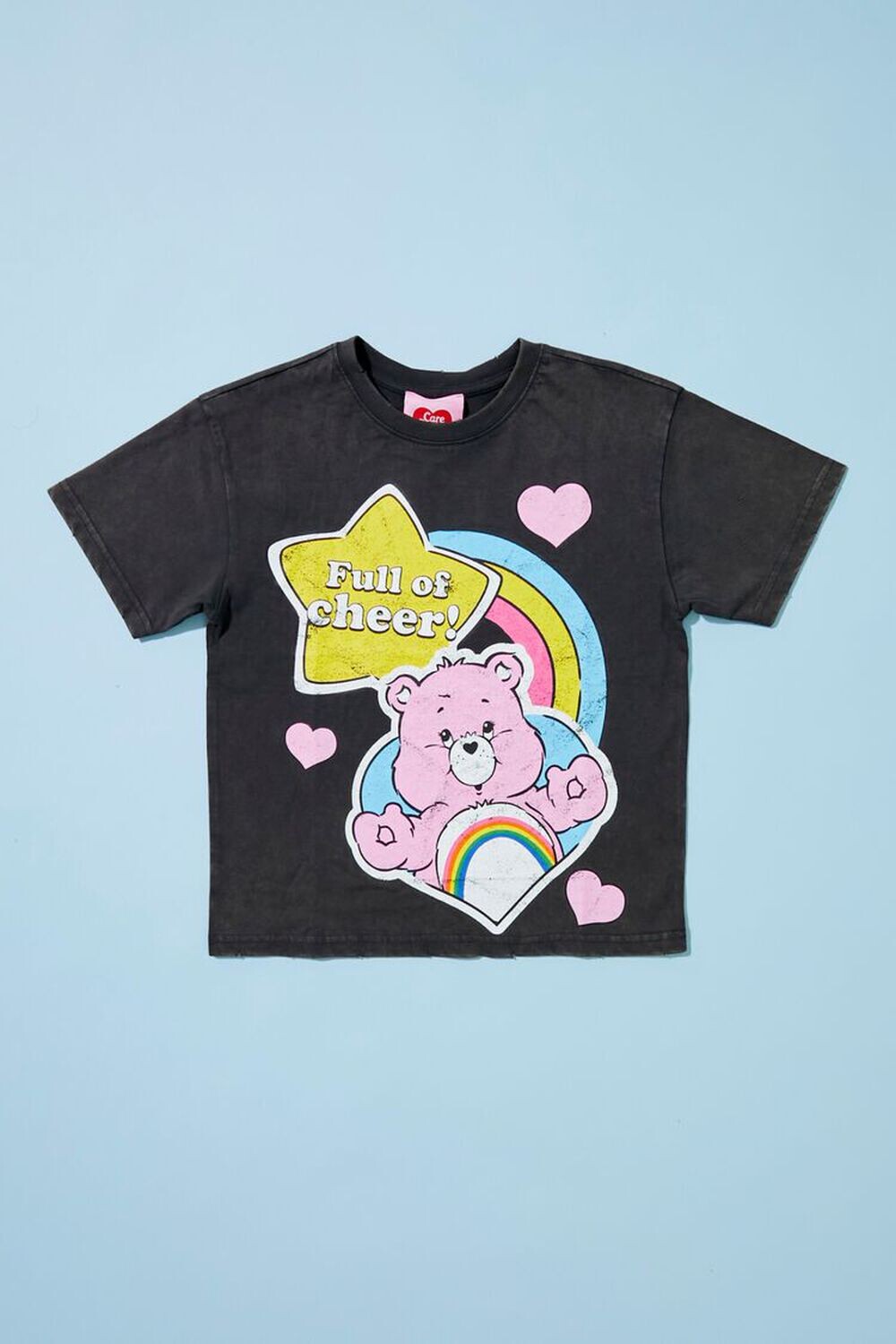 

Футболка с рисунком медведя Cheer Bear для девочек Forever 21, серый