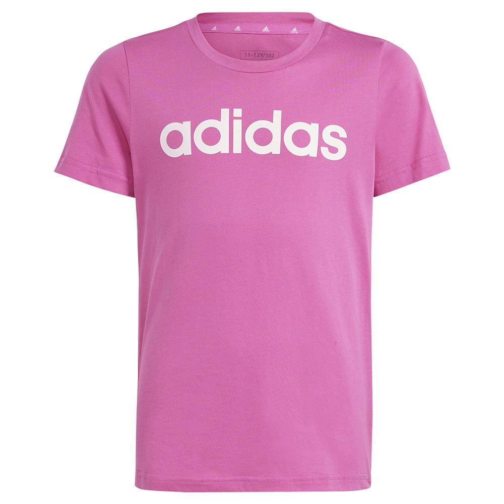 Футболка с коротким рукавом adidas Linear Logo, розовый футболка с коротким рукавом adidas fi logo зеленый