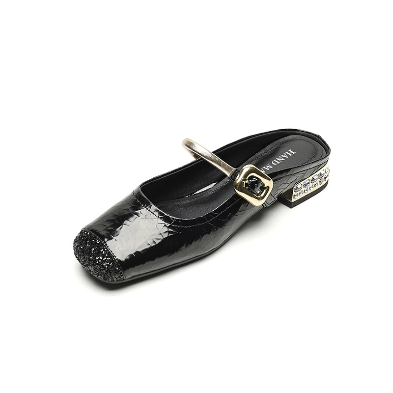 

Мюли JIUXINGDAO Closed Toe Slippers Women's, черный