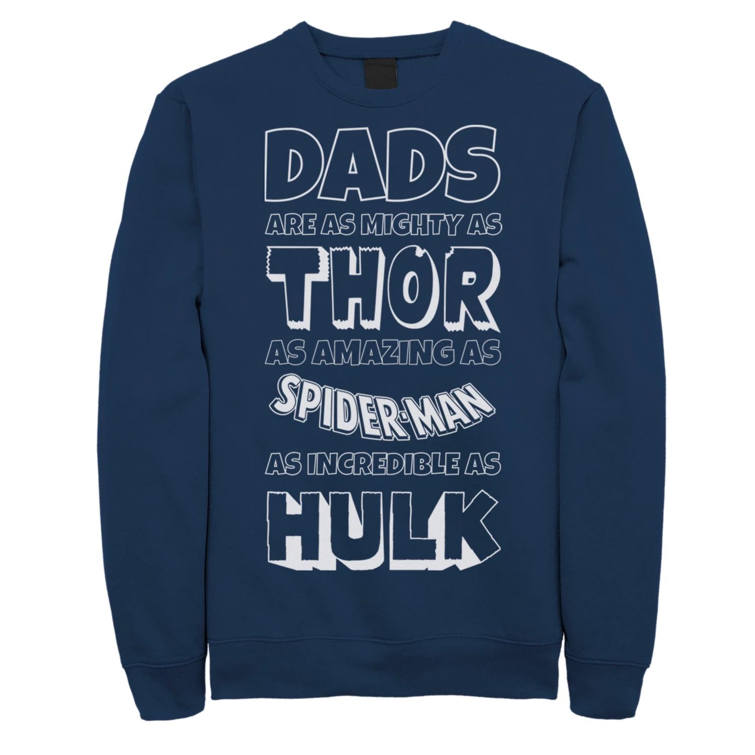 Мужская флисовая одежда с атрибутами «мстители» и «День отца» для папы Marvel, синий