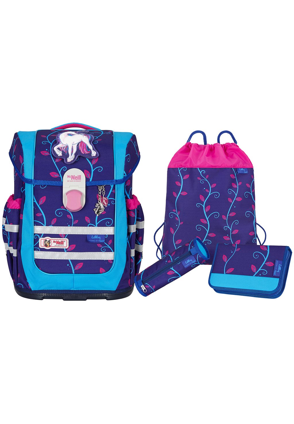 Комплект школьной сумки McNeill, цвет dark purple