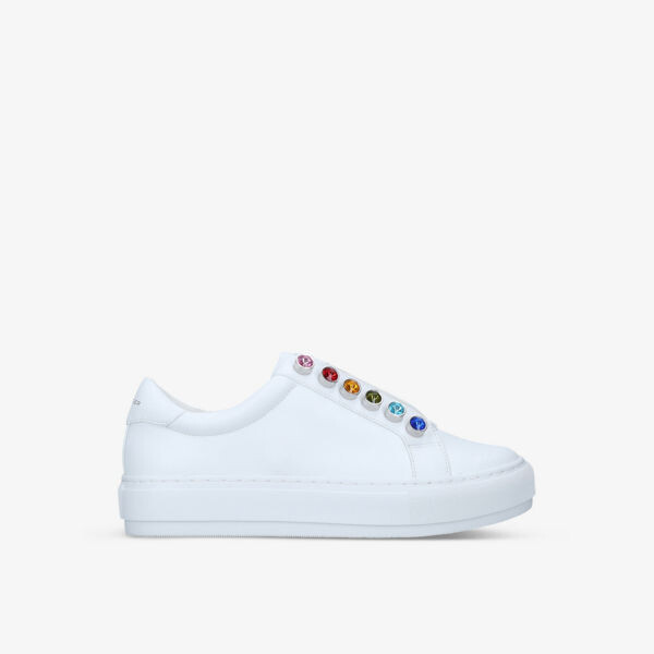 

Кожаные кроссовки Liviah с декором Kurt Geiger London, белый