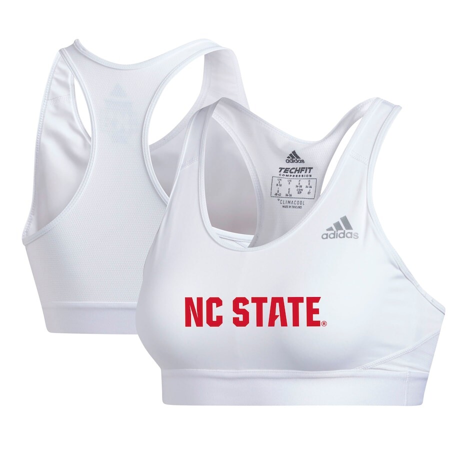 

Спортивный бюстгальтер adidas Nc State Wolfpack, белый