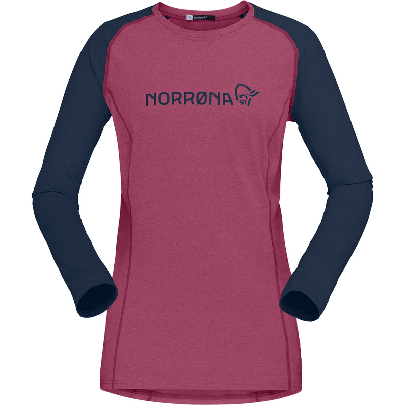 Женская легкая рубашка Fjora Equalizer с длинными рукавами Norrona, фиолетовый рубашка для езды на мотоцикле горном велосипеде горном велосипеде