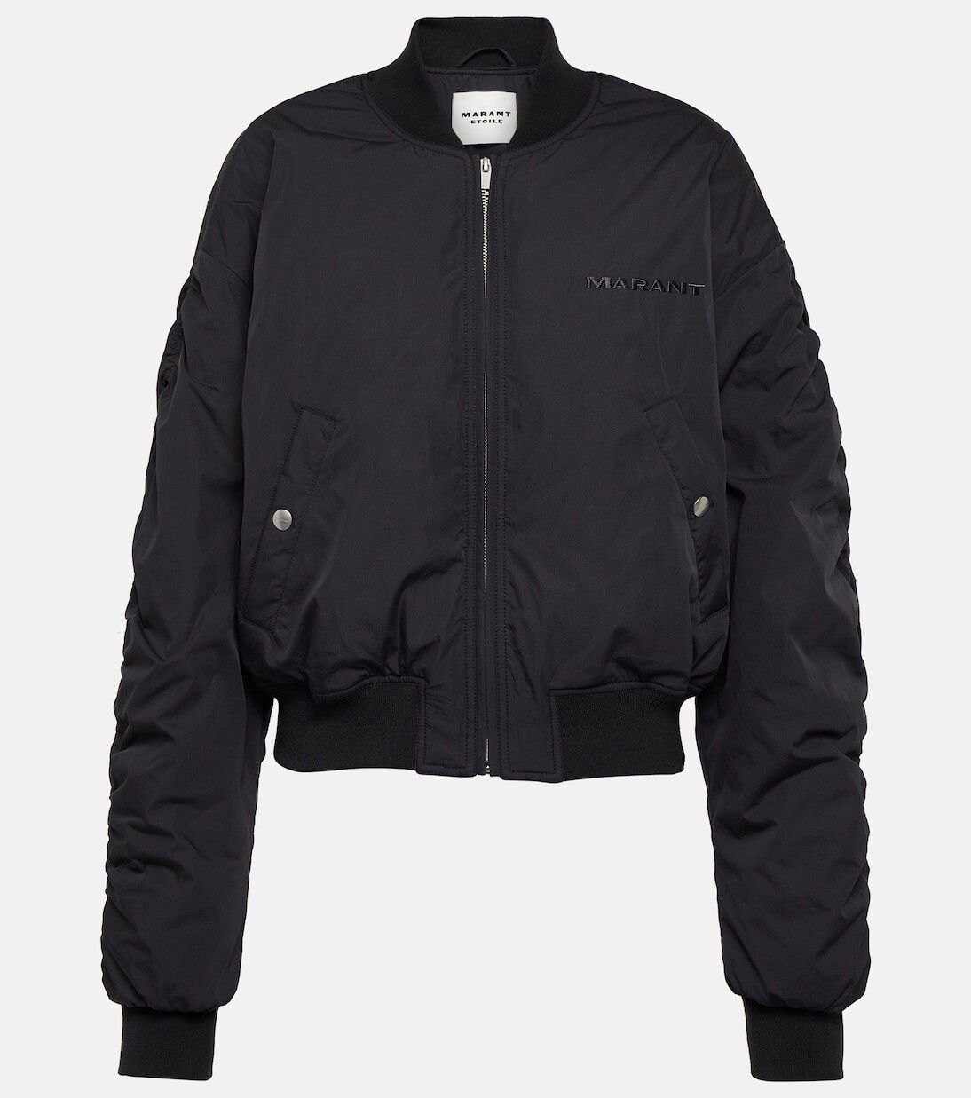 

Бомбер bessime из смесового хлопка Marant Etoile, черный