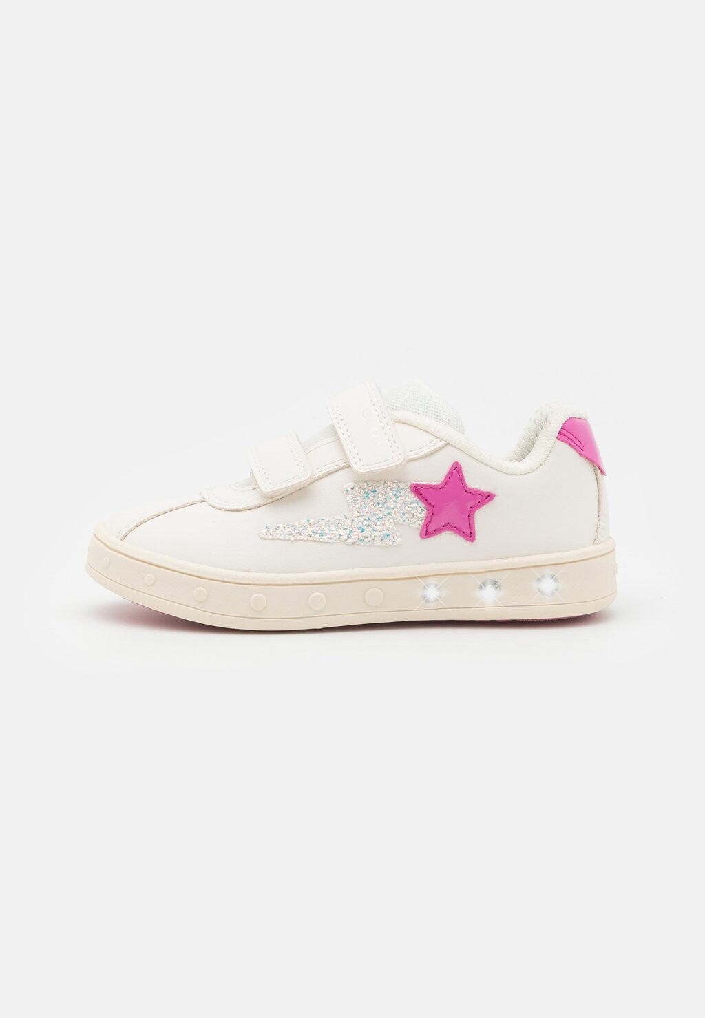 

Кроссовки низкие SKYLIN GIRL LIGHTS Geox, цвет white/fuchsia