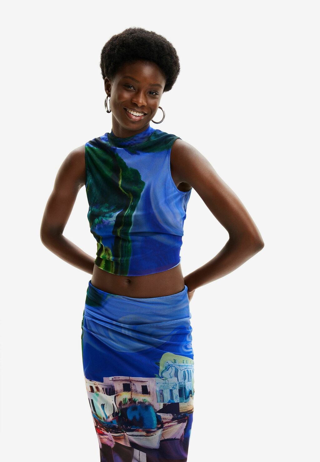 

Топ M. CHRISTIAN LACROIX Desigual, цвет blue