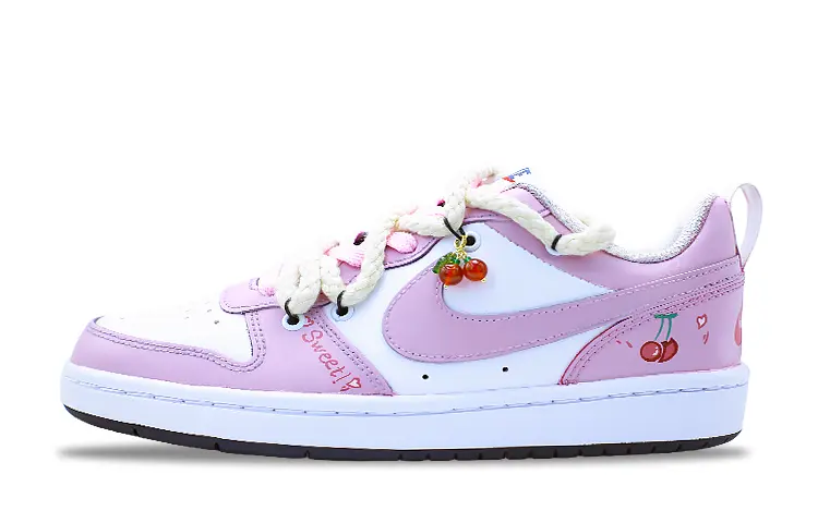 

Кроссовки Nike Court Borough Skateboarding Shoes Women's Low-top Pink, цвет Peach