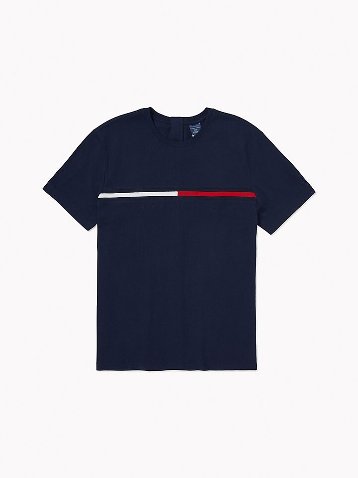 

Фирменная полосатая футболка сидячего кроя Tommy Adaptive