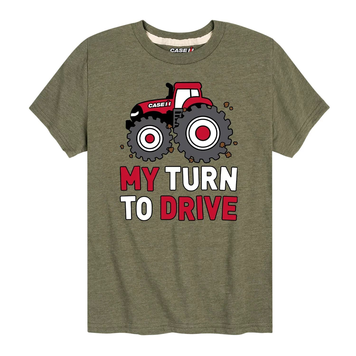 

Футболка Case IH My Turn To Drive для мальчиков 8–20 лет с графическим рисунком Licensed Character, зеленый