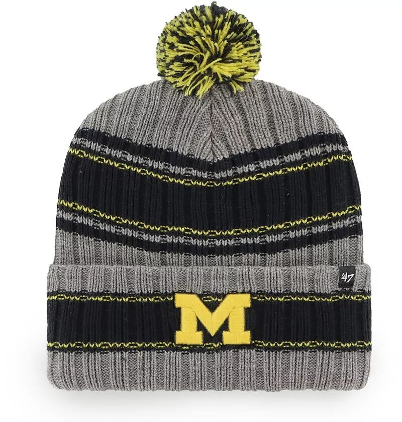 

Мужская серая вязаная шапка Michigan Wolverines '47 Rexford
